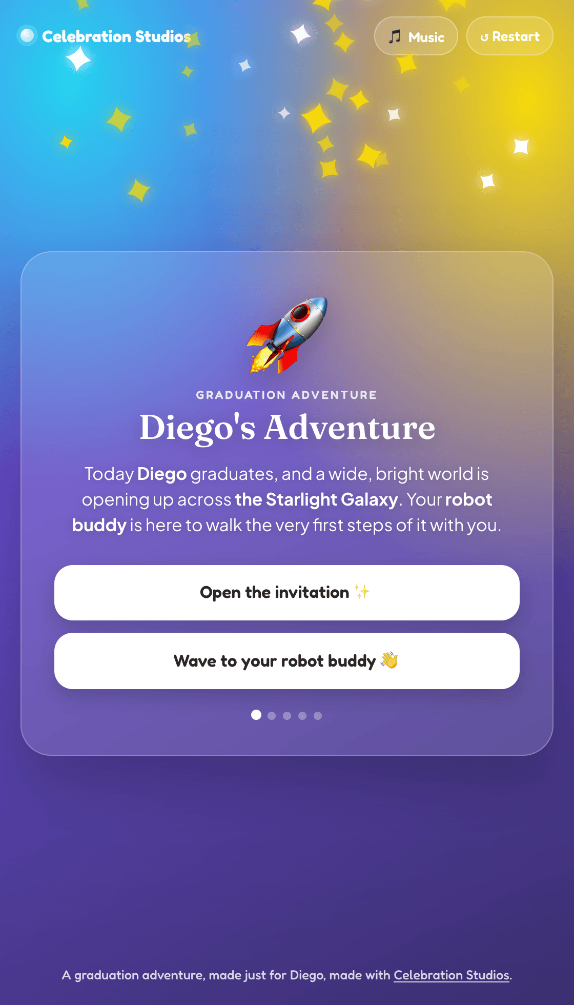 A graduation adventure for Diego